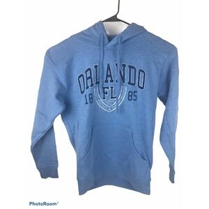 Point Sportswear Unisex Medium Blue Orlando Florida Long Sleeve Hoodie